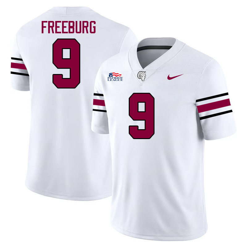 Fordham Rams #9 Jack Freeburg College Football Jerseys,Uniforms-White